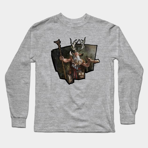 Druid Long Sleeve T-Shirt by Vlad Gheneli